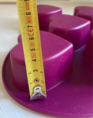 Molde Corazón Silicona morado