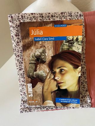 Funda para libros con estampado de flores