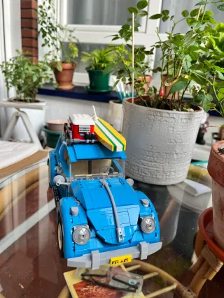 Figura Lego Volkswagen Escarabajo Azul