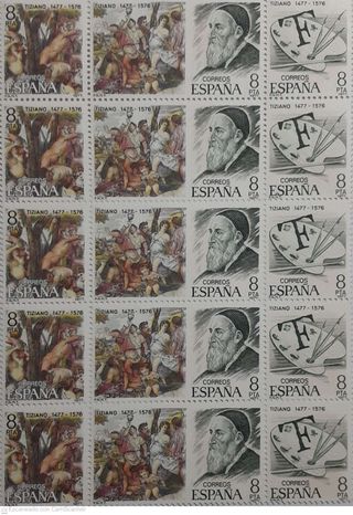 Sellos España 1977 Artistas Juan de Juni Rubens Ti