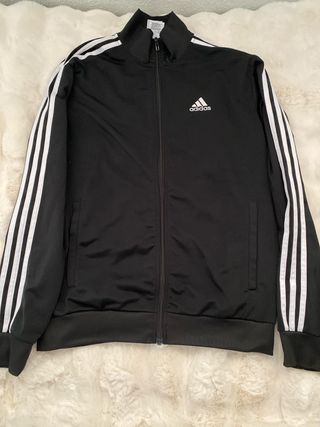 Chándal Adidas Negro con Rayas Blancas