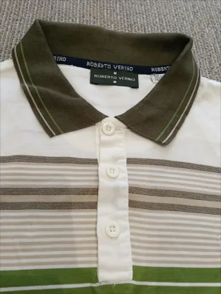 Polo Vintage Roberto Verino Rayas Talla L