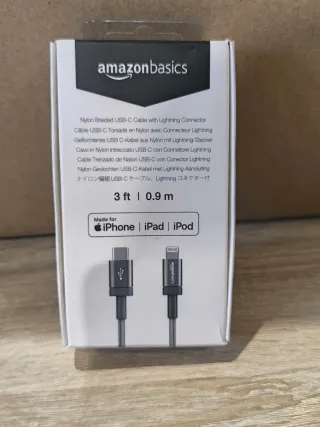 Cavo Amazon Basics USB-C Lightning Grigio