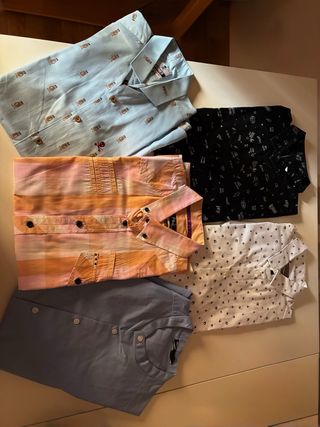 Lote 5 Camisas Hombre Estampadas
