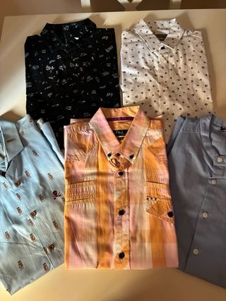 Lote 5 Camisas Hombre Estampadas