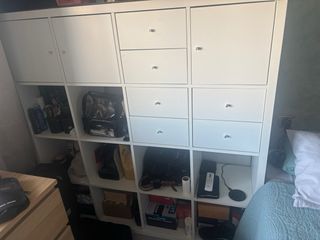 Mueble Kallax 16 cubos Ikea blanco