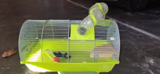 Jaula para hámster con túneles