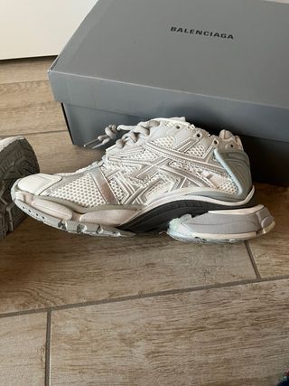 Balenciaga Runner Scarpe Grigio Bianco Tg 40