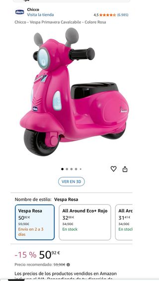 Vespa Chicco Rosa