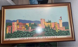 Cuadro Punto de Cruz Alhambra de Granada