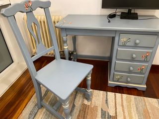 Conjunto muebles de madera para dormitorio juvenil