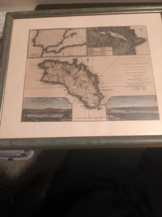 Mapa Isla de Menorca Siglo XVIII