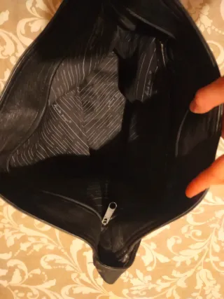 Bolso de piel negro vintage