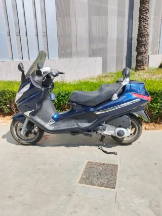 Moto Azul VespaTuria