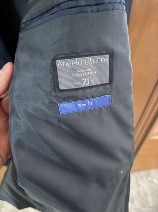 Americana Angelo Litrico Azul Hombre