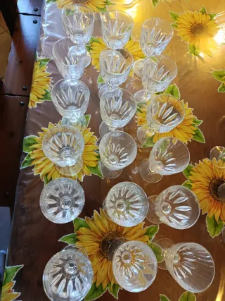 Set 18 Bicchieri Vetro Vintage