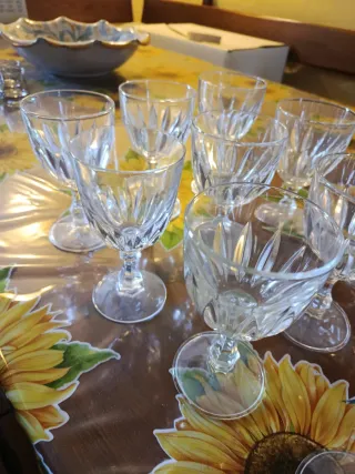 Set 18 Bicchieri Vetro Vintage