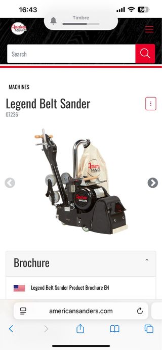 Lijadora de Parquet American Sander