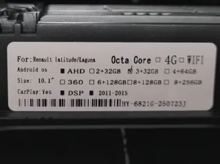 Radio Android GPS Renault Laguna 3/Latitude