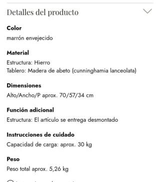 Tavolino da ingresso, tavolo, consolle in legno e metallo