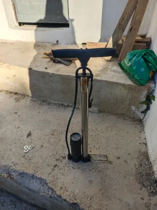 Inflador de bici con manómetro