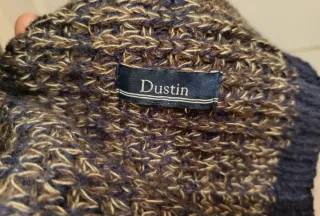 Bufanda tejida hombre marrón y gris