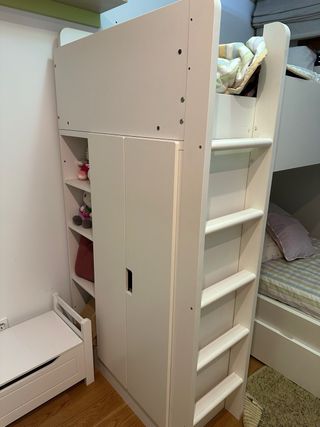 Cama alta Ikea 90x2m + cama baja