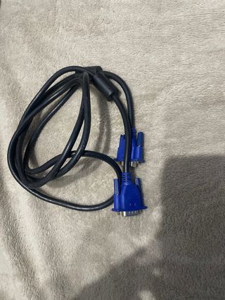 Cabos VGA Azul e Creme