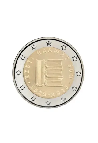 Moneda 2€ Estonia 2025 texto impreso SC/UNC.