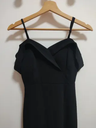 Vestido de fiesta sirena negro