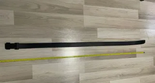 Cinturón Hermes Negro 120cm