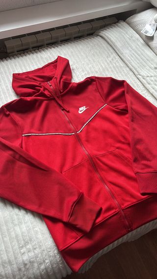 Sudadera Nike Roja con Cremallera