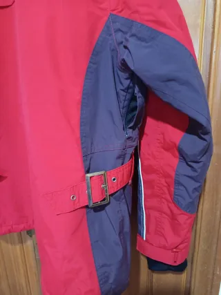 Chaqueta de Nieve Mujer Roja y Morada