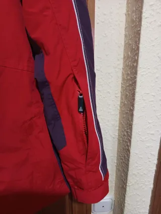 Chaqueta de Nieve Mujer Roja y Morada