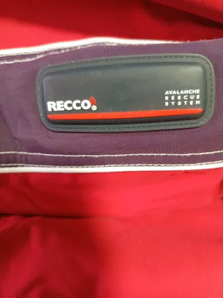 Chaqueta de Nieve Mujer Roja y Morada