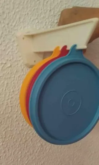 Soporte Tapas Tupperware Blanco