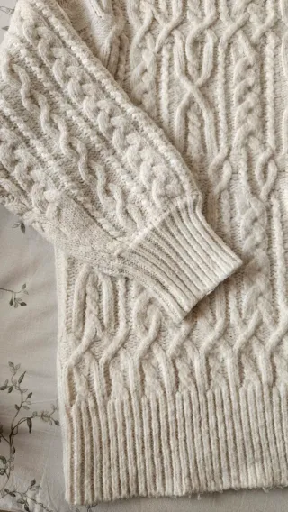 Jersey Pull&Bear Blanco Trenzado