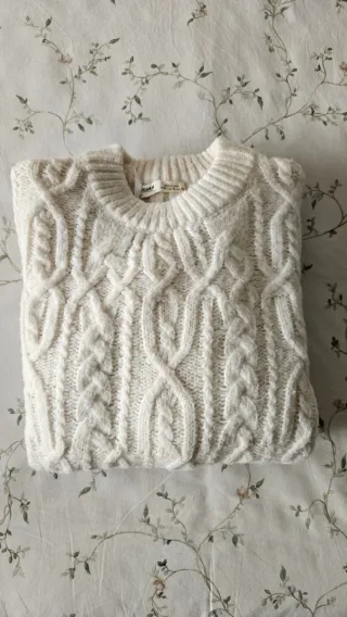 Jersey Pull&Bear Blanco Trenzado