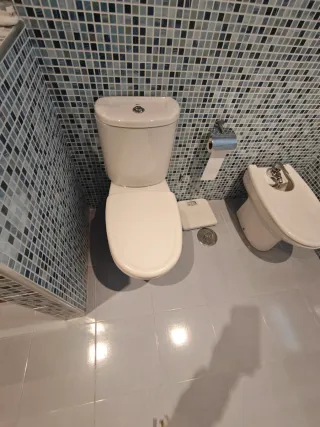 Mueble de baño, grifos, espejo, Wc, bidé....