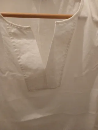 Blusa sin mangas Massimo Dutti blanca