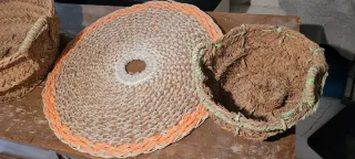 Cántaro y capachas antiguas