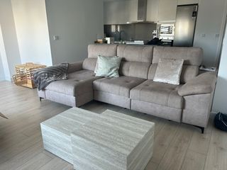 Divano chaise longue beige