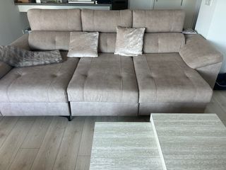 Divano chaise longue beige