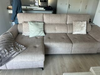 Divano chaise longue beige