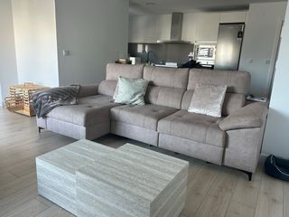 Divano chaise longue beige