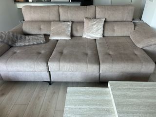 Divano chaise longue beige