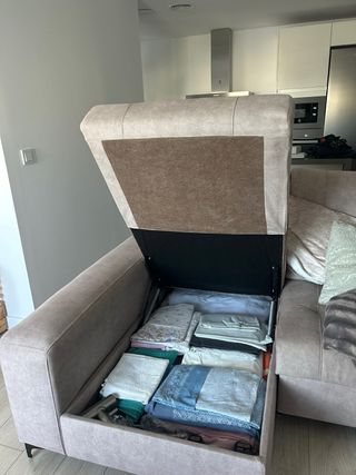 Divano chaise longue beige