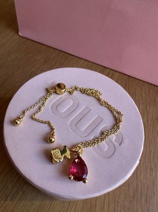 Pulsera Cadena TOUS NUEVA Rubí Oro Bold Bear