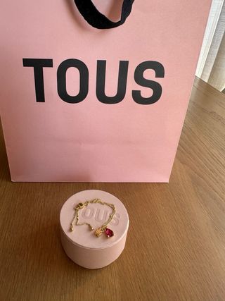 Pulsera Cadena TOUS NUEVA Rubí Oro Bold Bear