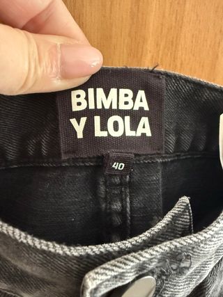 Falda Bimba y Lola Gris Talla M